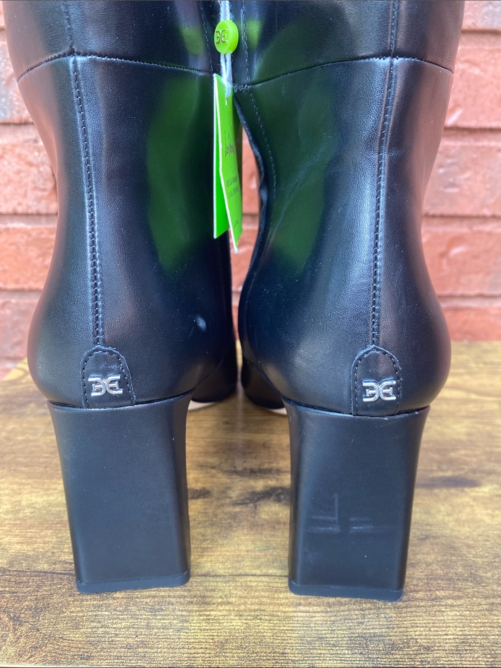 NEW Sam Edelman Knee-High Black Leather Boots 12 - Picture 7 of 11